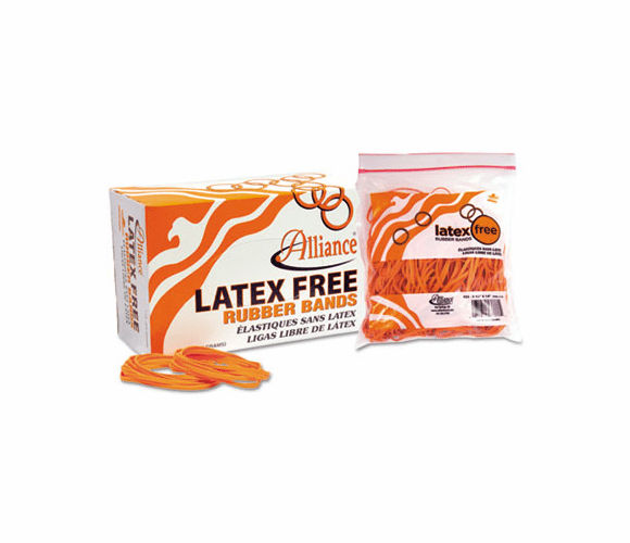 ALL37196 Latex-Free Orange Rubber Bands, Size 19, 3-1/2 x 1/16, 1750/Box By ALLIANCE RUBBER