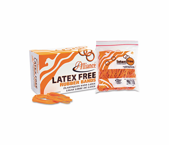ALL37546 Latex Free Rubber Bands, Size 54 (Orange), Sizes 19/33/64 (Mix), 1lb Box By ALLIANCE RUBBER