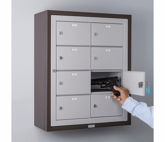 ALM24-230828 Squadron� Pistol Locker (8 Doors) By Precision Locker