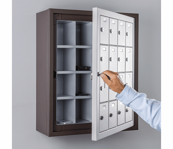 ALM44-230828 Squadron� Cell Phone Locker (16 Doors) By Precision Locker
