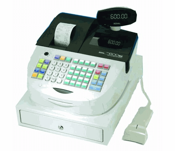 Alpha 600SC Cash Register Factory Refurbished (SCANNER NOT INCLUDED) By Royal