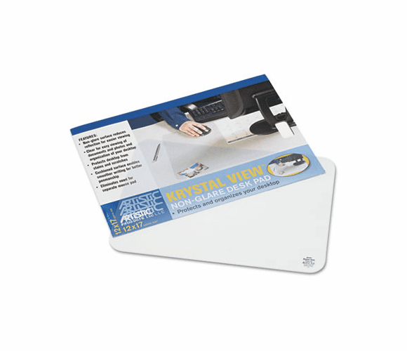 AOP60740S KrystalView Desk Pad with Matte Finish, 17 x 12, Clear By ARTISTIC LLC