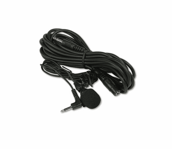 APLS2030 Handsfree Professional Cardioid Lapel Microphone, 40 Cord, 12' Extension Cable By AMPLIVOX PORTABLE SOUND SYS.