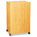 APLS260OK Mobile Lectern Base/AV Cart, 21w x 18d x 33h, Medium Oak By AMPLIVOX PORTABLE SOUND SYS.