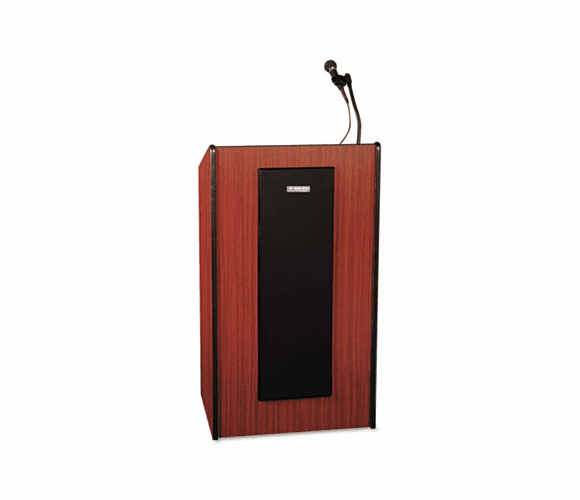 APLS450MH Presidential Plus Lectern, 25-1/2w x 20-1/2d x 46-1/2h, Mahogany By AMPLIVOX PORTABLE SOUND SYS.