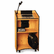 APLS450MO Presidential Plus Lectern, 25-1/2w x 20-1/2d x 46-1/2h, Medium Oak By AMPLIVOX PORTABLE SOUND SYS.
