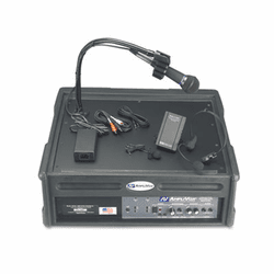 APLSW124 Amplipod Wireless Portable Podium/Lectern, Black By AMPLIVOX PORTABLE SOUND SYS.