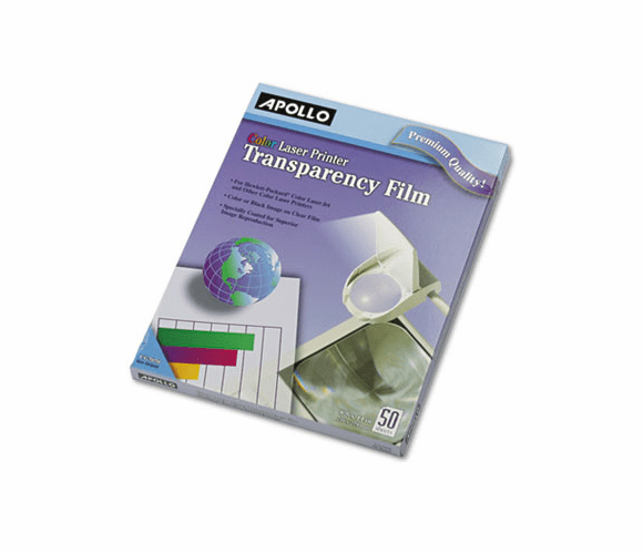 APOCG7070 Color Laser Printer/Copier Transparency Film,