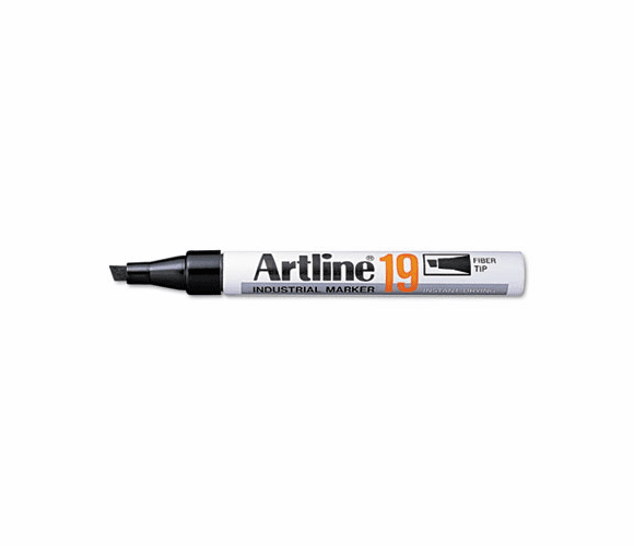 ART09292 Instant Dry Industrial Permanent Marker, Chisel Tip, Black By SHACHIHATA INC. U.S.A.