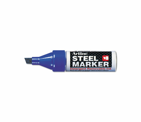 ART47427 Steel Marker, Chisel Tip, 4mm, Blue By SHACHIHATA INC. U.S.A.