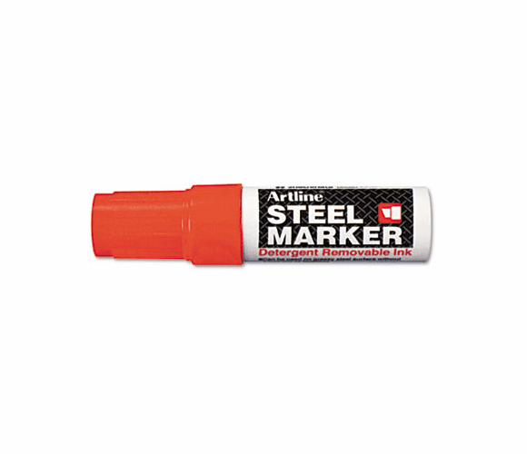 ART47428 Steel Marker, Chisel Tip, 4mm, Red, 1/Each By SHACHIHATA INC. U.S.A.