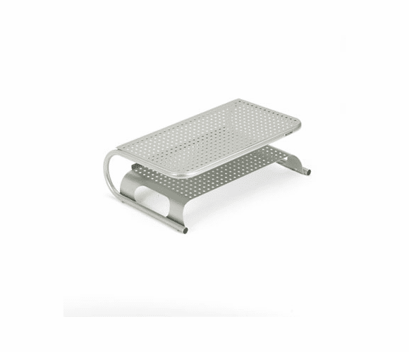 ASP27873 Metal Desktop Printer/Monitor Stand, 19 x 12 1/2 x 6, Pewter By ALLSOP, INC.