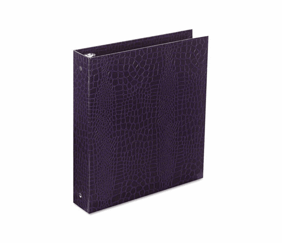 AUA08073 PROformance Crocodile Embossed Ring Binder, 1" Capacity, Purple By AURORA PRODUCTS