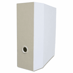 AUA08277 Elements Storage D-Ring Binder, 11 x 8-1/2, 4" Capacity, White By AURORA PRODUCTS