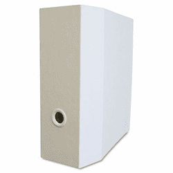 AUA08278 Elements Storage D-Ring Binder, 11 x 8-1/2, 5" Capacity, White By AURORA PRODUCTS