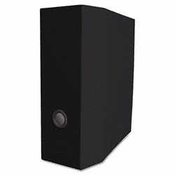 AUA09003 Elements Storage D-Ring Binder, 11 x 8-1/2, 4" Capacity, Black By AURORA PRODUCTS