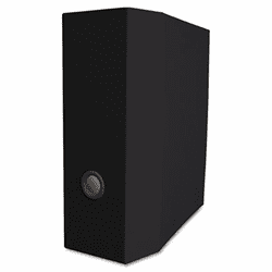 AUA09006 Elements Storage D-Ring Binder, 11 x 8-1/2, 5" Capacity, Black By AURORA PRODUCTS