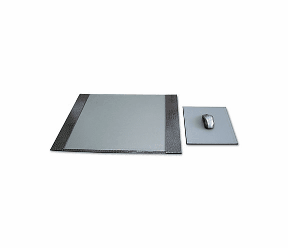 AUA09020S Eco-Friendly Croc Embossed Desk Pads and Mouse Pads, 24 1/2 x 19, Black By AURORA PRODUCTS