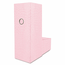 AUA09225 ProFormance Crocodile Embossed Literature Organizer, Pink By AURORA PRODUCTS