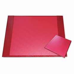 AUA10207S Eco-Friendly Croc Embossed Desk Pads and Mouse Pads, 24 1/2 x 19, Red By AURORA PRODUCTS