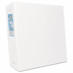 AUA20370 Elements Eco-Friendly D-Ring Binder, 3" Capacity, White By AURORA PRODUCTS