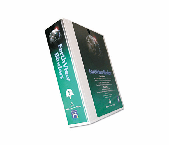 AUA20378 Earthview D-Ring Presentation Binder, 2" Capacity, White By AURORA PRODUCTS