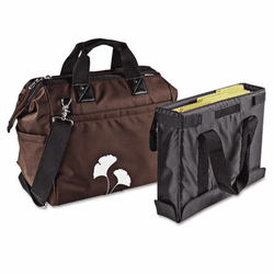 AUE18000 Overnight Tote Bag, 1,680-Denier Ballistic Nylon, 9 x 16-1/2 x 14, Brown By AUTOEXEC INC