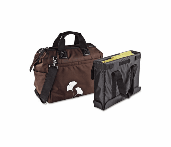 AUE18000 Overnight Tote Bag, 1,680-Denier Ballistic Nylon, 9 x 16-1/2 x 14, Brown By AUTOEXEC INC