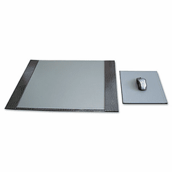 AUA09020S Eco-Friendly Croc Embossed Desk Pads and Mouse Pads, 24 1/2 x 19, Black By AURORA PRODUCTS