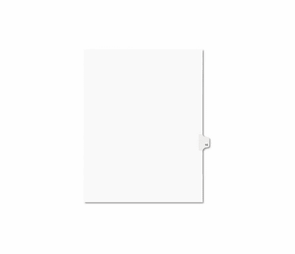 AVE01016 Avery-Style Legal Side Tab Divider, Title: 16, Letter, White, 25/Pack By AVERY-DENNISON