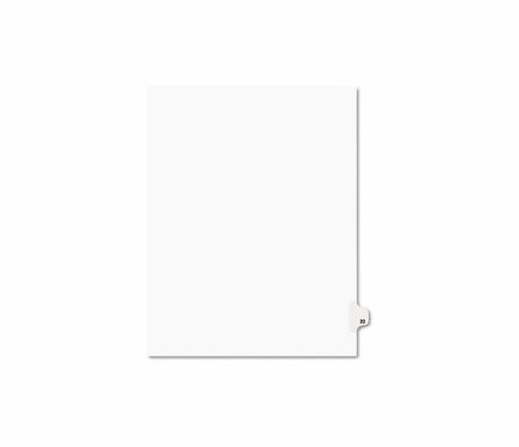 AVE01023 Avery-Style Legal Side Tab Divider, Title: 23, Letter, White, 25/Pack By AVERY-DENNISON