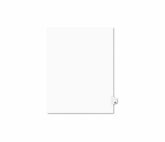 AVE01048 Avery-Style Legal Side Tab Divider, Title: 48, Letter, White, 25/Pack By AVERY-DENNISON