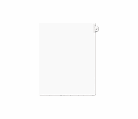 AVE01051 Avery-Style Legal Side Tab Divider, Title: 51, Letter, White, 25/Pack By AVERY-DENNISON