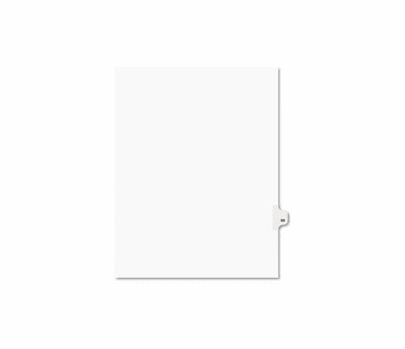 AVE01069 Avery-Style Legal Side Tab Divider, Title: 69, Letter, White, 25/Pack By AVERY-DENNISON