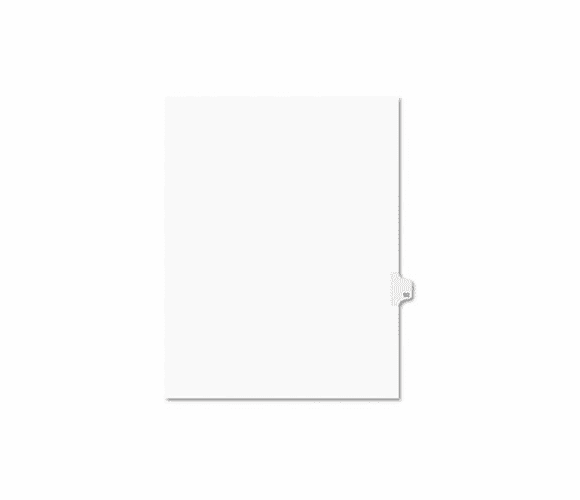 AVE01092 Avery-Style Legal Side Tab Divider, Title: 92, Letter, White, 25/Pack By AVERY-DENNISON