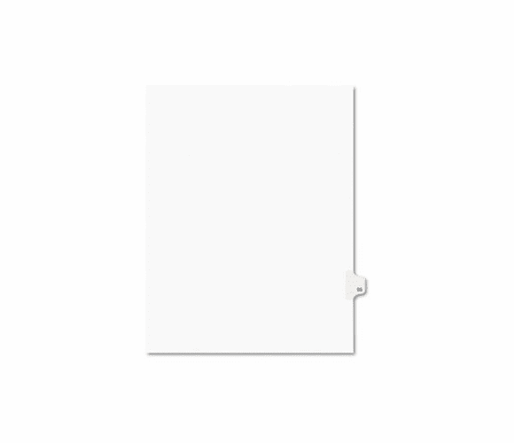 AVE01095 Avery-Style Legal Side Tab Divider, Title: 95, Letter, White, 25/Pack By AVERY-DENNISON