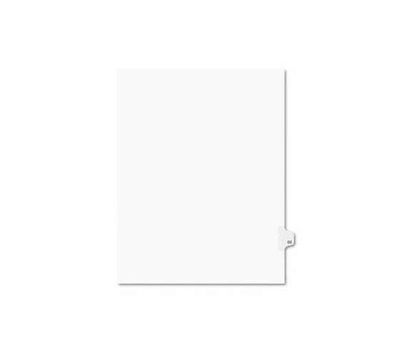 AVE01096 Avery-Style Legal Side Tab Divider, Title: 96, Letter, White, 25/Pack By AVERY-DENNISON