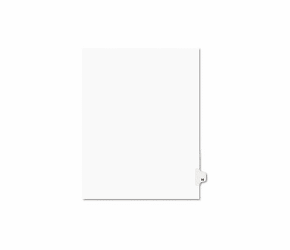 AVE01098 Avery-Style Legal Side Tab Divider, Title: 98, Letter, White, 25/Pack By AVERY-DENNISON