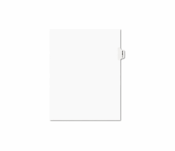 AVE01373 Preprinted Legal Side Tab Dividers, Exhibit C, Letter, White, 25/Pack By AVERY-DENNISON