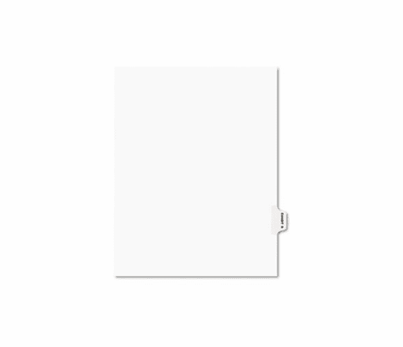 AVE01388 Preprinted Legal Side Tab Dividers, Exhibit R, Letter, White, 25/Pack By AVERY-DENNISON