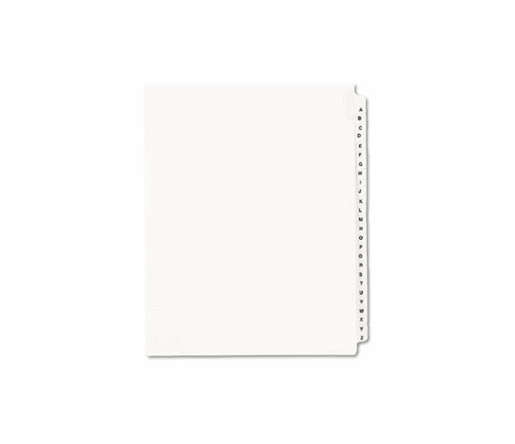 AVE01400 Avery-Style Legal Side Tab Divider, Title: A-Z, Letter, White, 1 Set By AVERY-DENNISON
