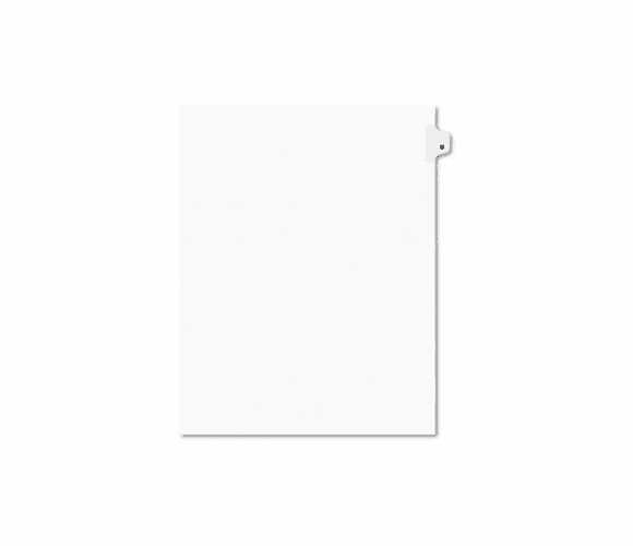 AVE01402 Avery-Style Legal Side Tab Dividers, One-Tab, Title B, Letter, White, 25/Pack By AVERY-DENNISON