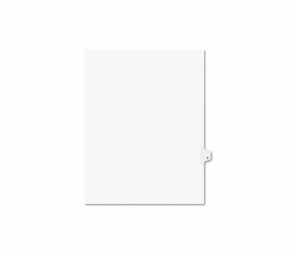 AVE01419 Avery-Style Legal Side Tab Dividers, One-Tab, Title S, Letter, White, 25/Pack By AVERY-DENNISON