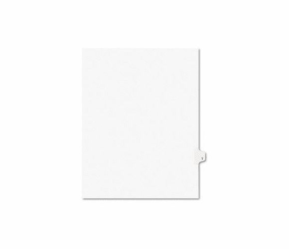 AVE01420 Avery-Style Legal Side Tab Dividers, One-Tab, Title T, Letter, White, 25/Pack By AVERY-DENNISON