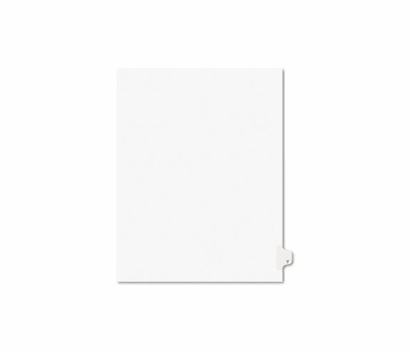 AVE01425 Avery-Style Legal Side Tab Dividers, One-Tab, Title Y, Letter, White, 25/Pack By AVERY-DENNISON