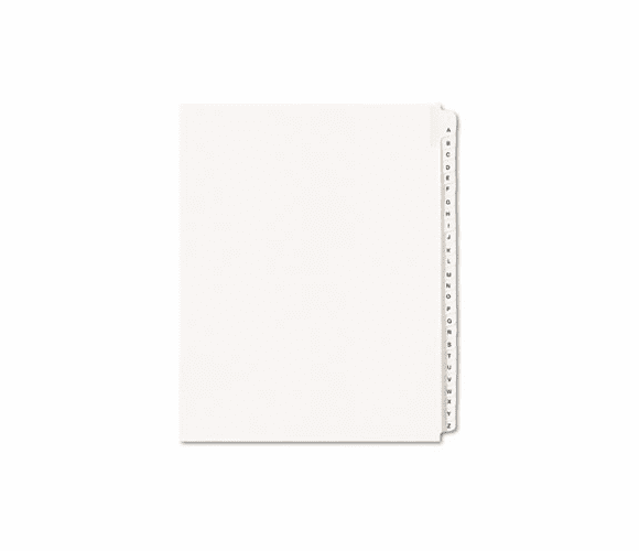 AVE01700 Allstate-Style Legal Side Tab Dividers, 26-Tab, A-Z, Letter, White, 26/Set By AVERY-DENNISON