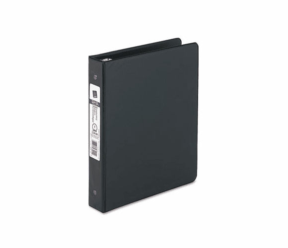 AVE03002 Economy Round Ring Reference Binder, 1" Capacity, Black By AVERY-DENNISON