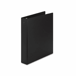 AVE03401 Economy Round Ring Reference Binder, 1-1/2" Capacity, Black By AVERY-DENNISON