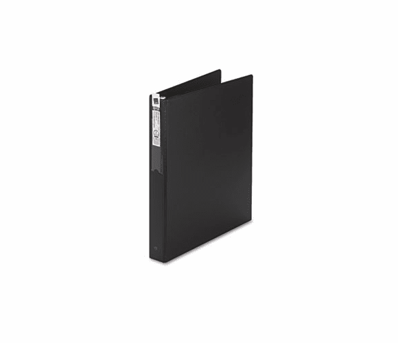 AVE04301 Economy Round Ring Reference Binder, 1" Capacity, Black By AVERY-DENNISON