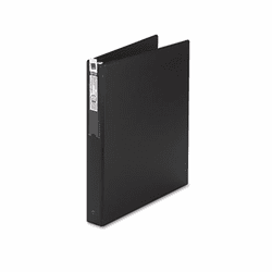 AVE04301 Economy Round Ring Reference Binder, 1" Capacity, Black By AVERY-DENNISON